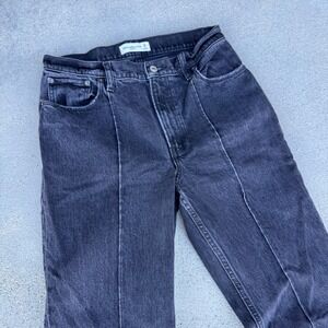 Abercrombie and Fitch Size 28 High Rise Flare Jeans Black Wash